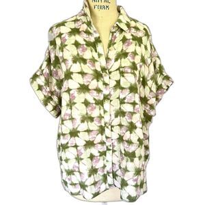 Sonoma Tie Dye Cotton Gauze Casual Summer Blouse 1X